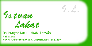 istvan lakat business card